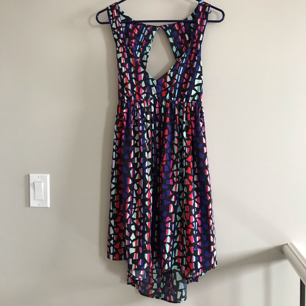 Geometric Roxy high low dress